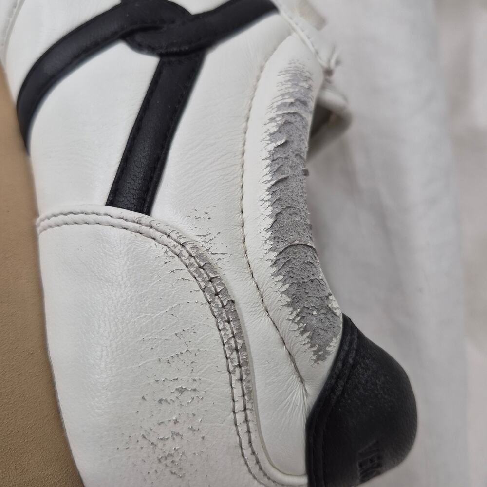 Veronica Beard Valentina low-top sneakers white leather camel suede women size 8 - Picture 9 of 11
